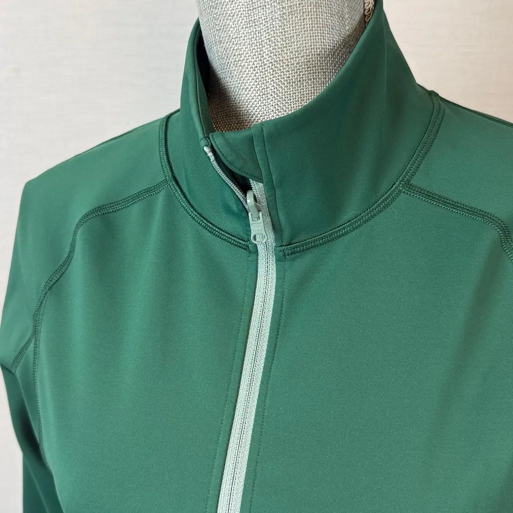 Outdoor Voices FrostKnit Full-Zip Jacket Women's M Green Mock Neck Activewear - Image 9