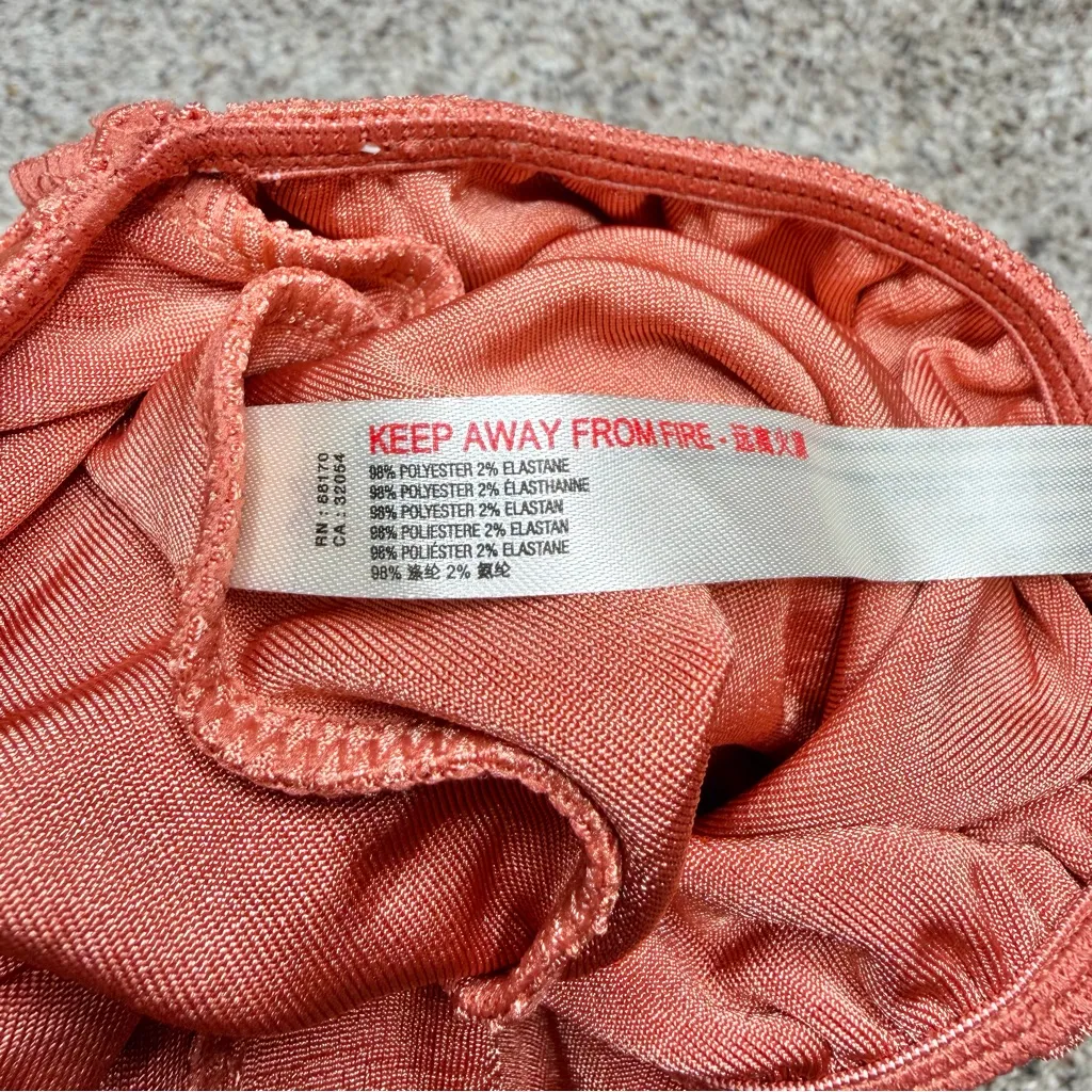 Free People Intimately Turnt Long Sleeve Bodysuit Ginger Spice Pink Orange Small - Image 7