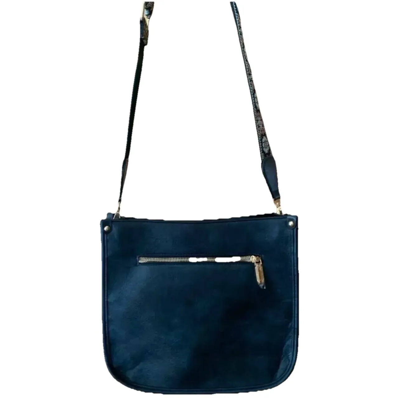 Caitina Vegan Leather Hobo‎ Trendy Crossbody Shoulder Bag w/ adjustable straps - Image 2