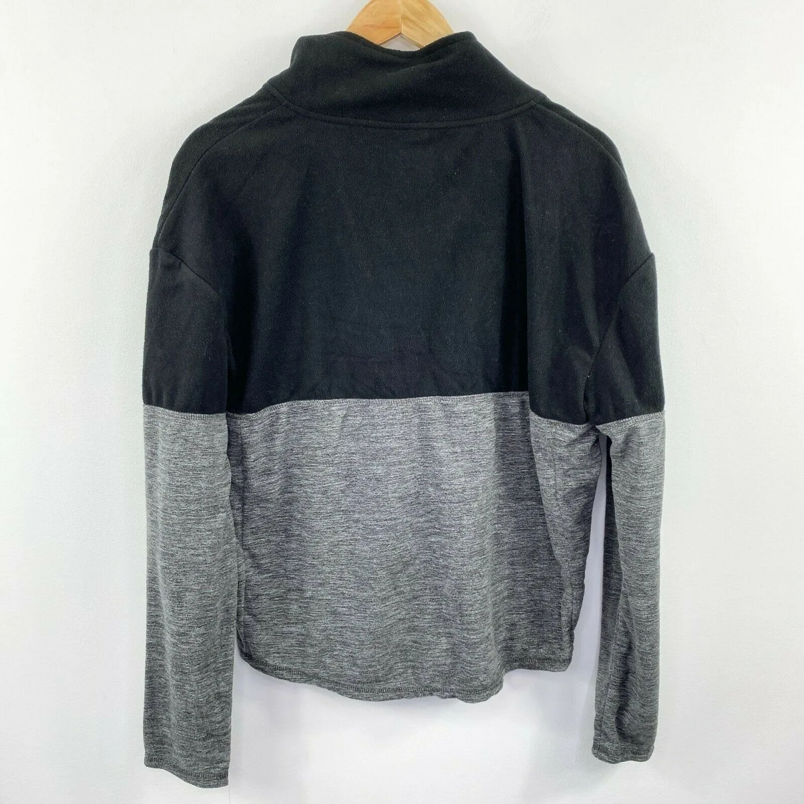 SO Grey Black Colorblock Half Zip Long Sleeve Pullover Junior's Size Small S - Image 7
