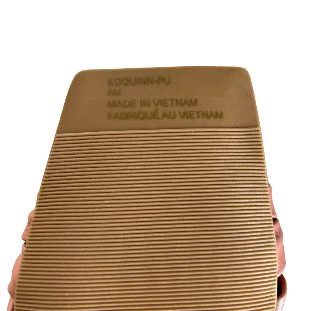 Open Edit Quinn Pink Dawn Knotted Straps Flared
Heel Sandals Size 8 - Image 7