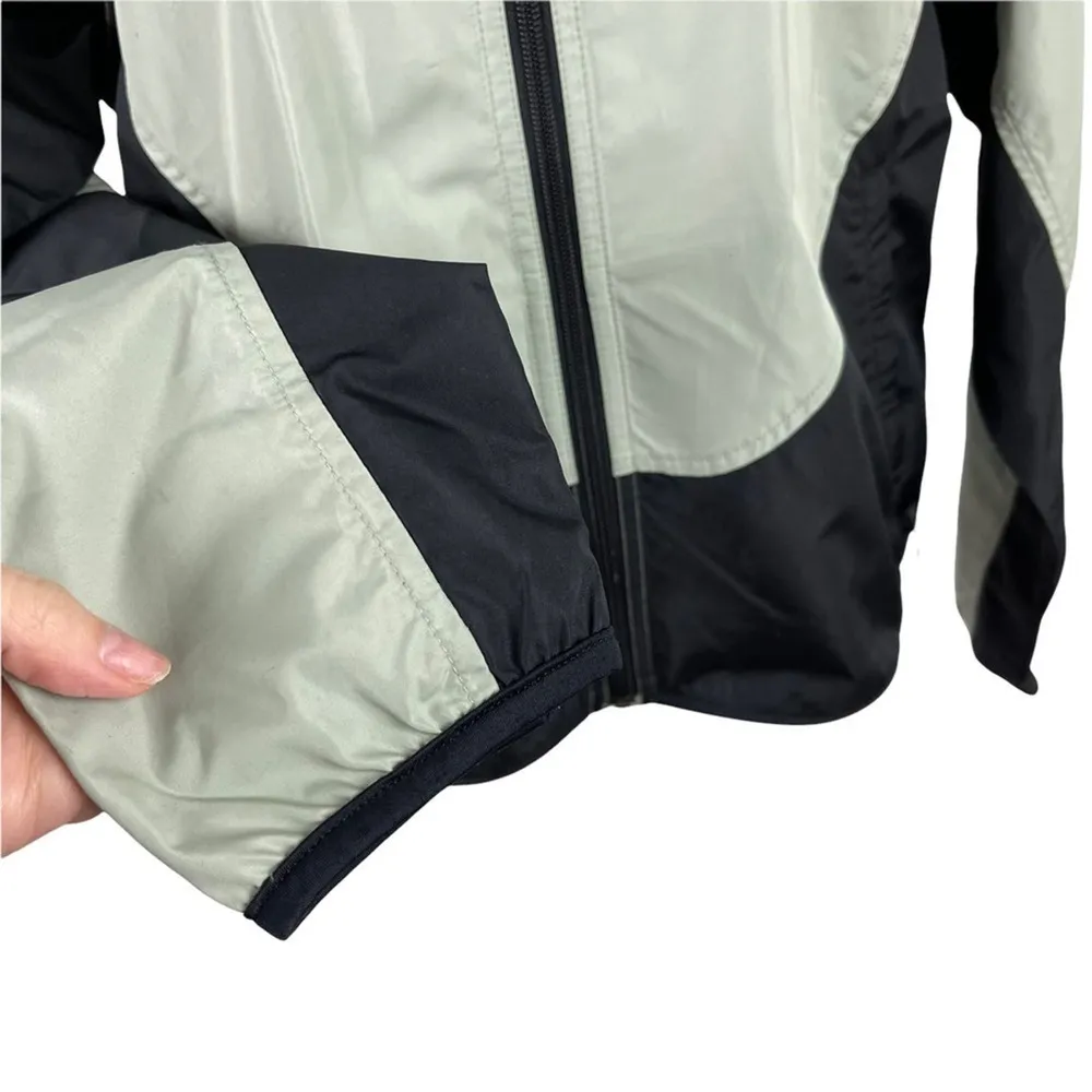 Pearl Izumi Women's Cycling Soft Shell Full Zip Jacket Zip Off Arms Color Green - Image 4