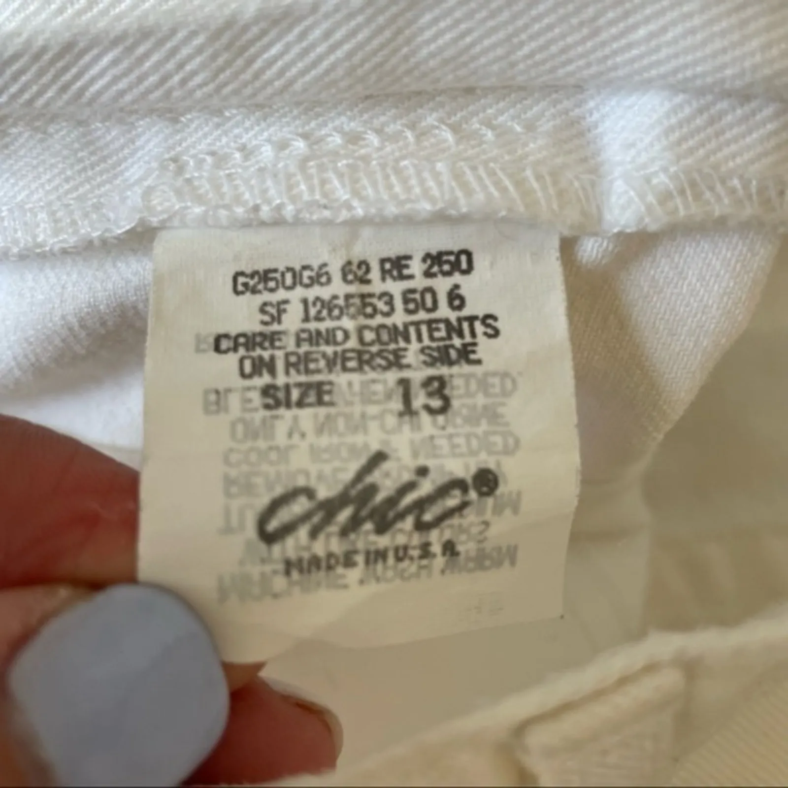 Vintage White Denim Shorts Chic High Waist Mom Shorts Sz 13 Cuffed Hem Retro 90s - Image 7