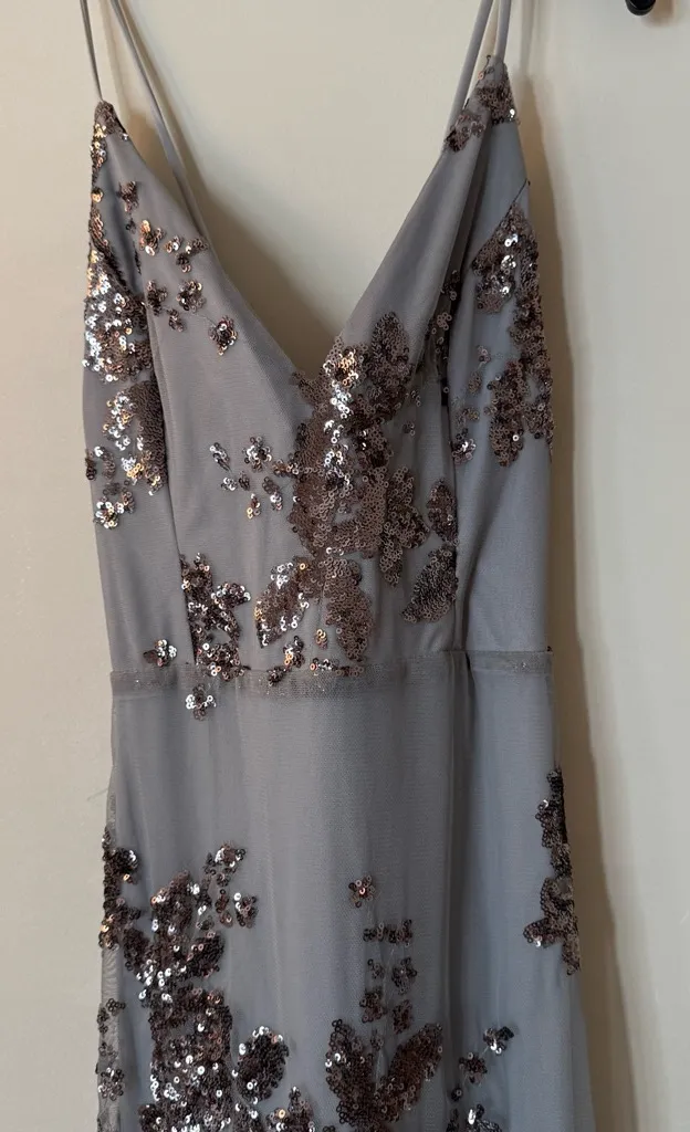 NWT Windsor Gray Purple Sequin  Dress - Image 2