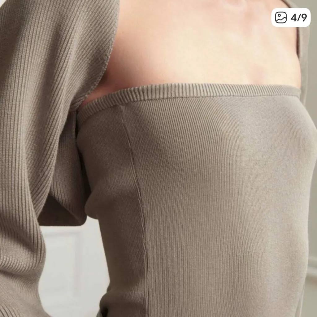 NWT Pixie Market Knit Tube Top in Pebble Size XS - Image 3