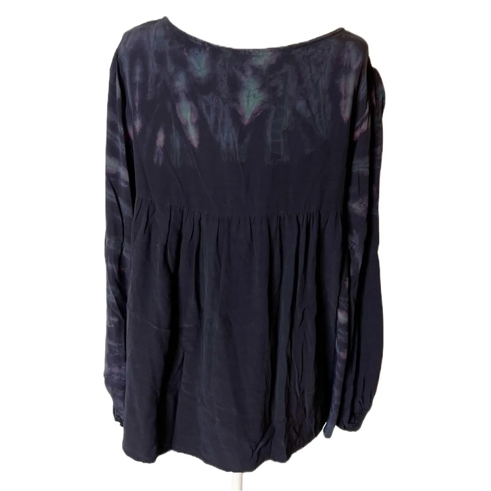 Anthropologie Tina Jo tie dye long sleeve blouse sz L - Image 2