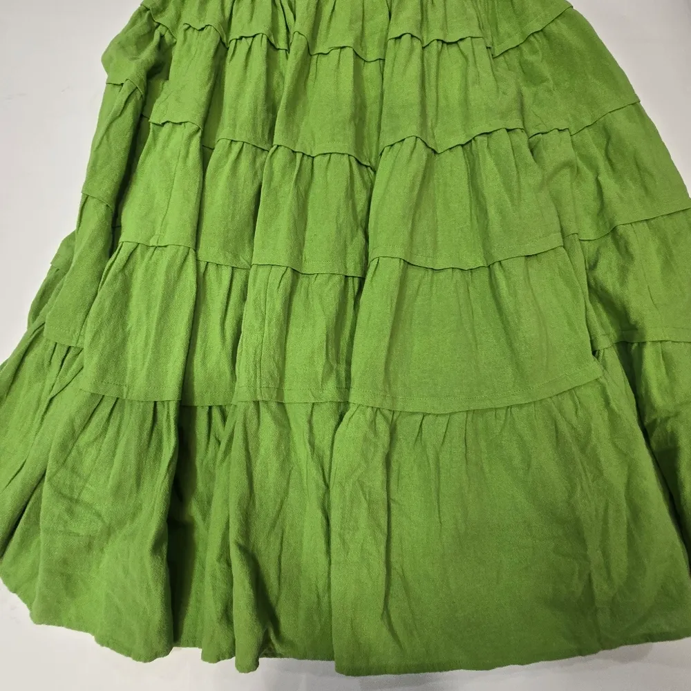 Free People x free-est Somewhere Sunny Maxi Dress in Kiwi - Image 4