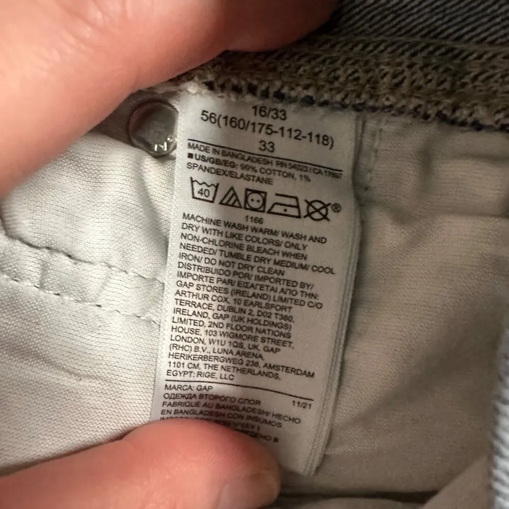 GAP Denim Womens 16 33 High Rise Cheeky Short Denim Cutoff Raw Hem Button Fly - Image 9