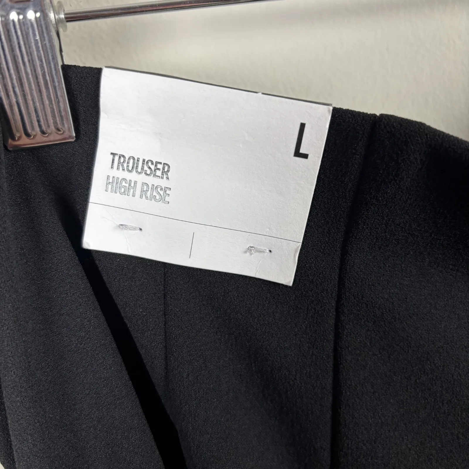 Express Trouser High‎ Rise Pants Womens Large Black Solid Work Career Office New - Image 5