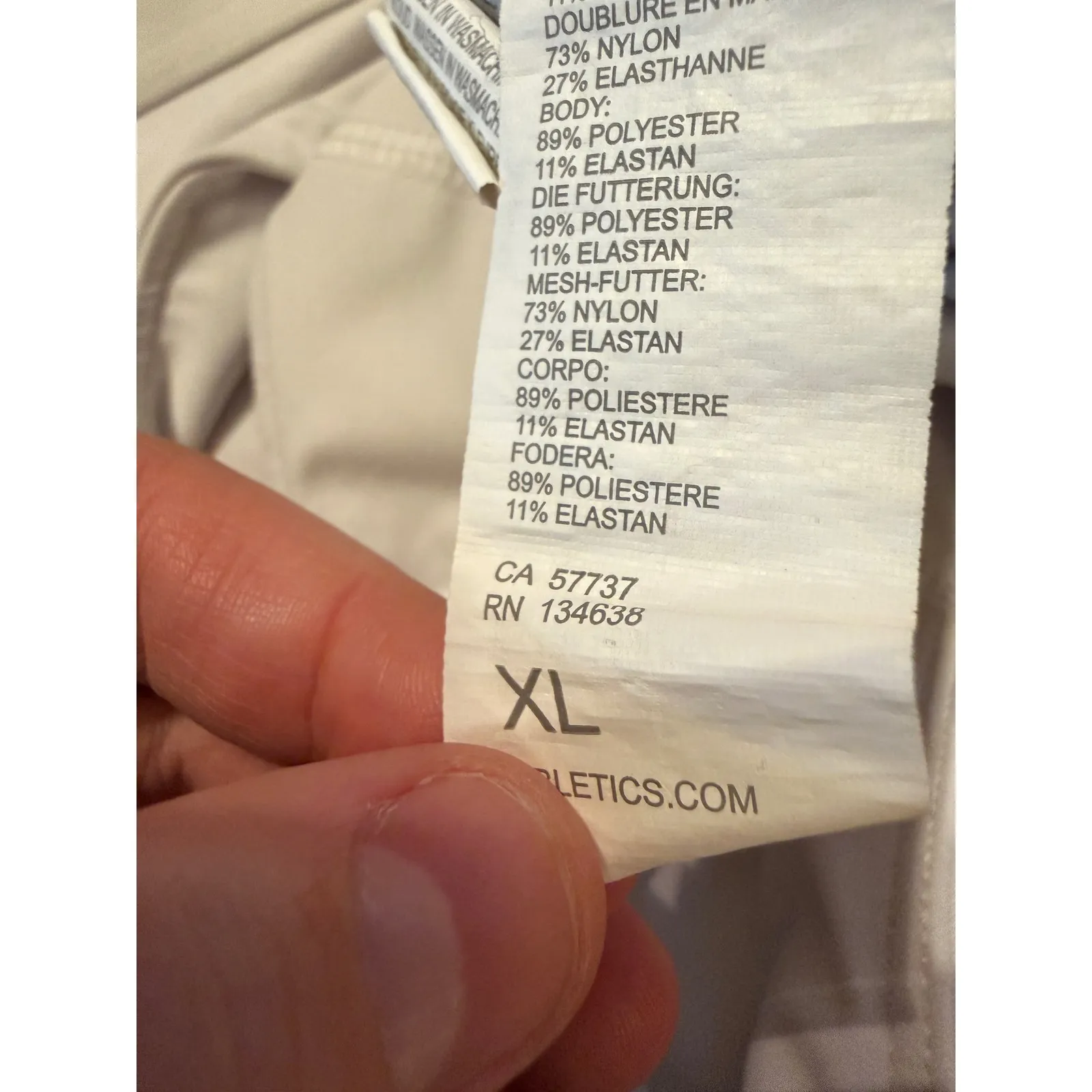 Fabletics All Day Every Day Bra Women's XL White Low Impact Sports‎ Stretch Soft - Image 6