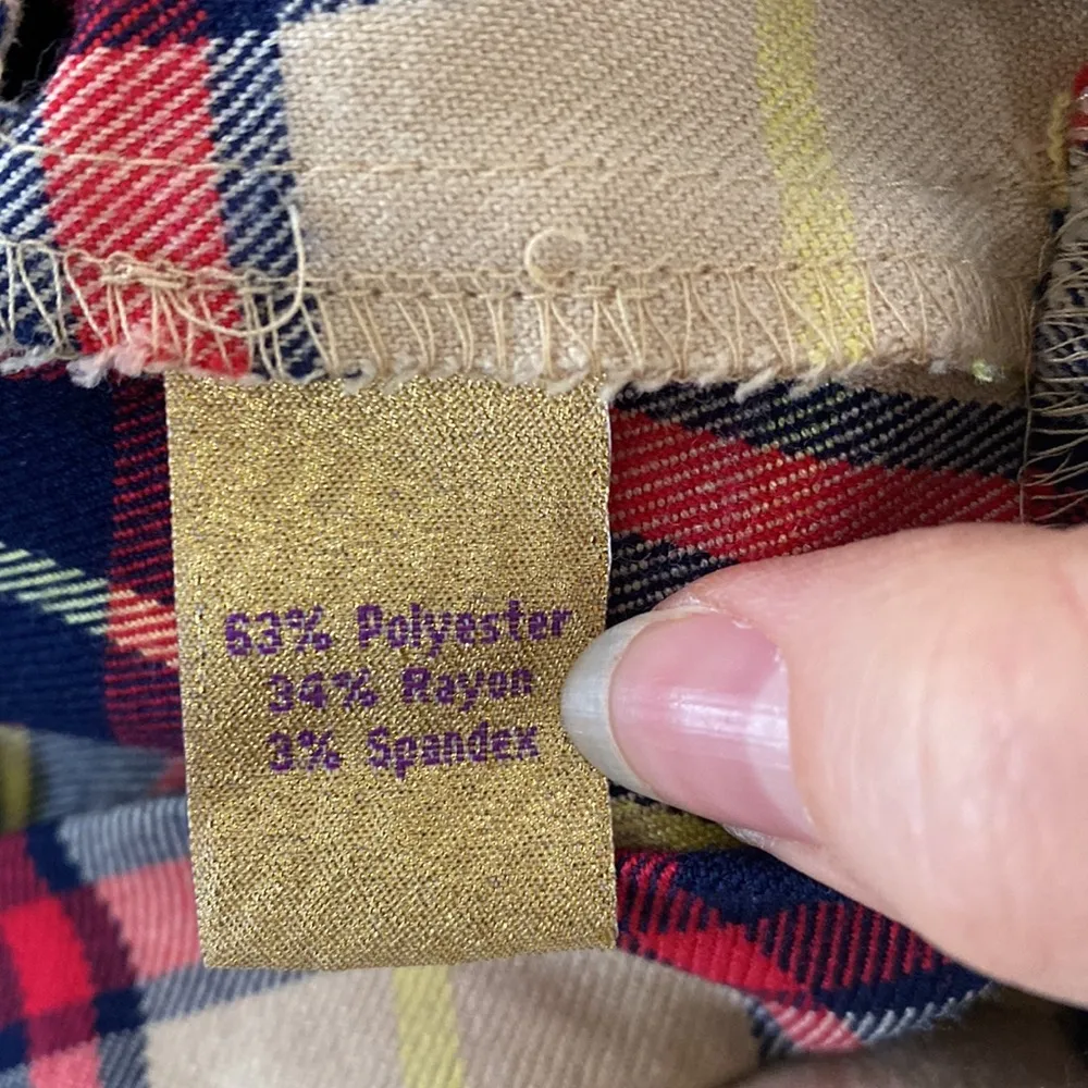 Princess Vera Wang Y2K plaid pleated mini skirt junior size 5 Red - Image 9