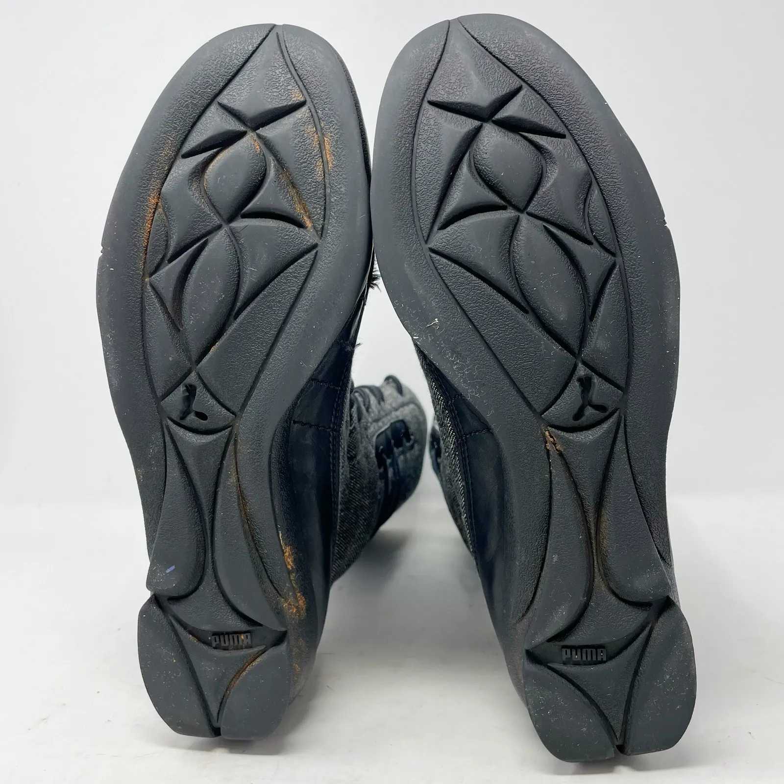 Puma Black Grey Tweed Insulator Boots Women's Size 8 *READ* - Image 11