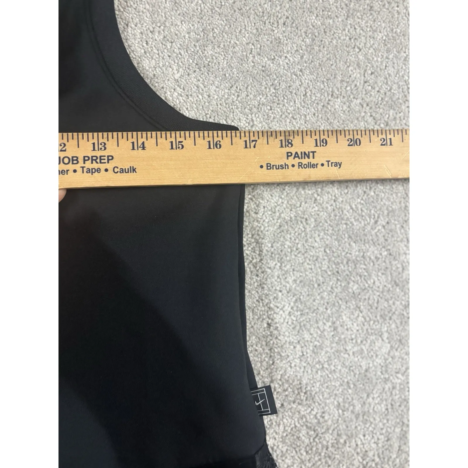 Women's Nike Court Black Pleated Tank Top Peplum Tennis‎ Pickleball - Image 7