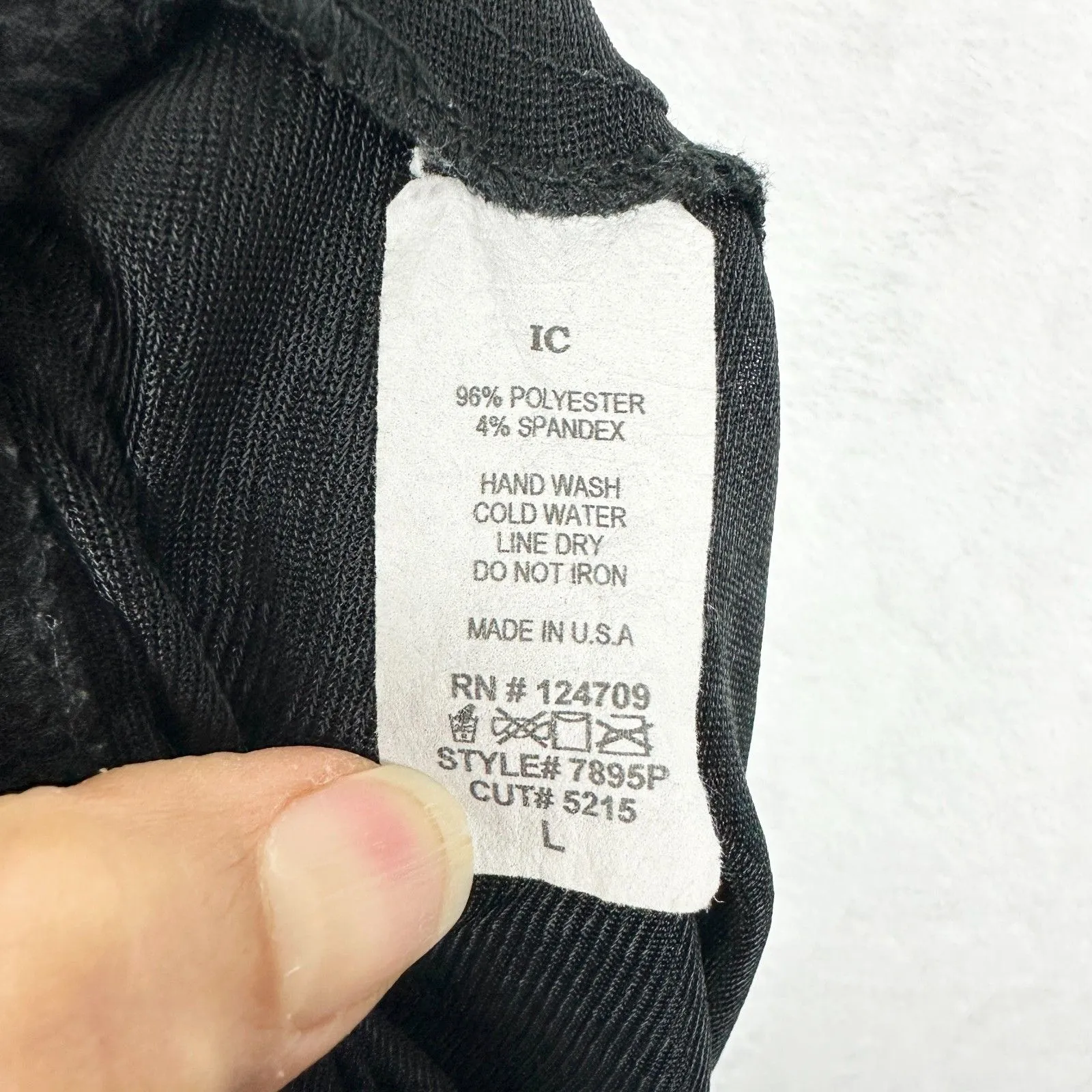 IC By Connie K Crinkle Wide Leg Split Cuff Pull On Pants Size Large Black - Image 8