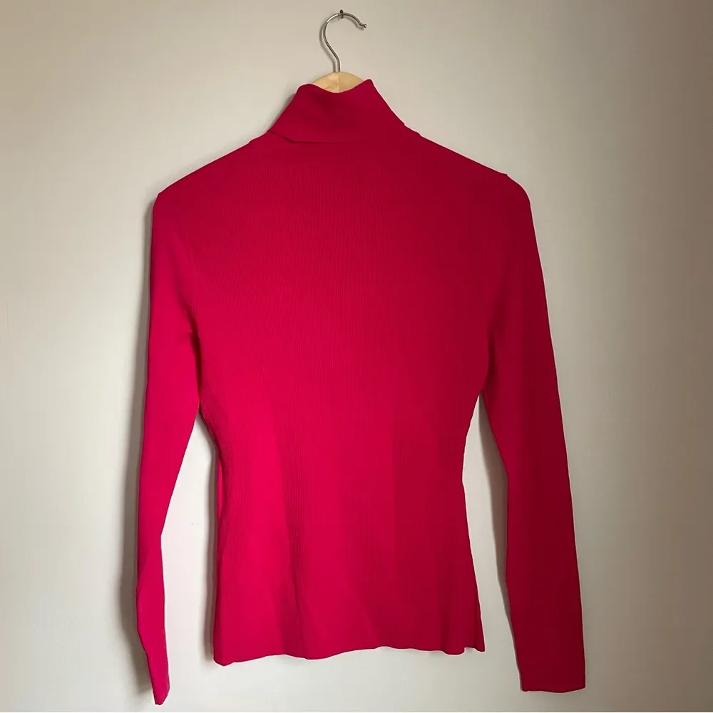 Diane Von Furstenberg Pink Turtleneck Sweater - Image 2