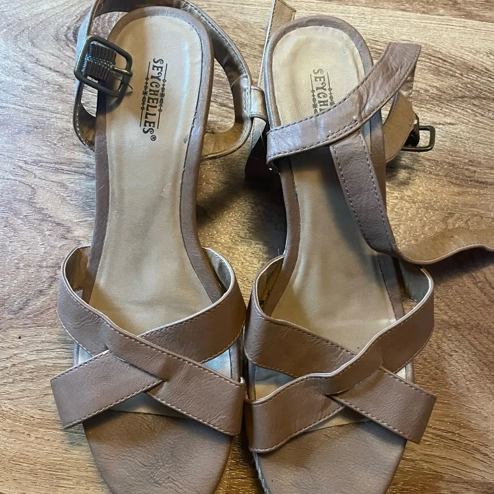 Seychelles Huntington Wedge Sandals 9.5 - Image 3