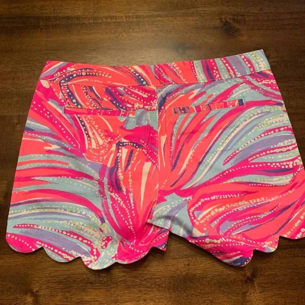 Lilly Pulitzer Buttercup Short Scalloped Magenta Oh My Guava Women’s 00 NWT - Image 5