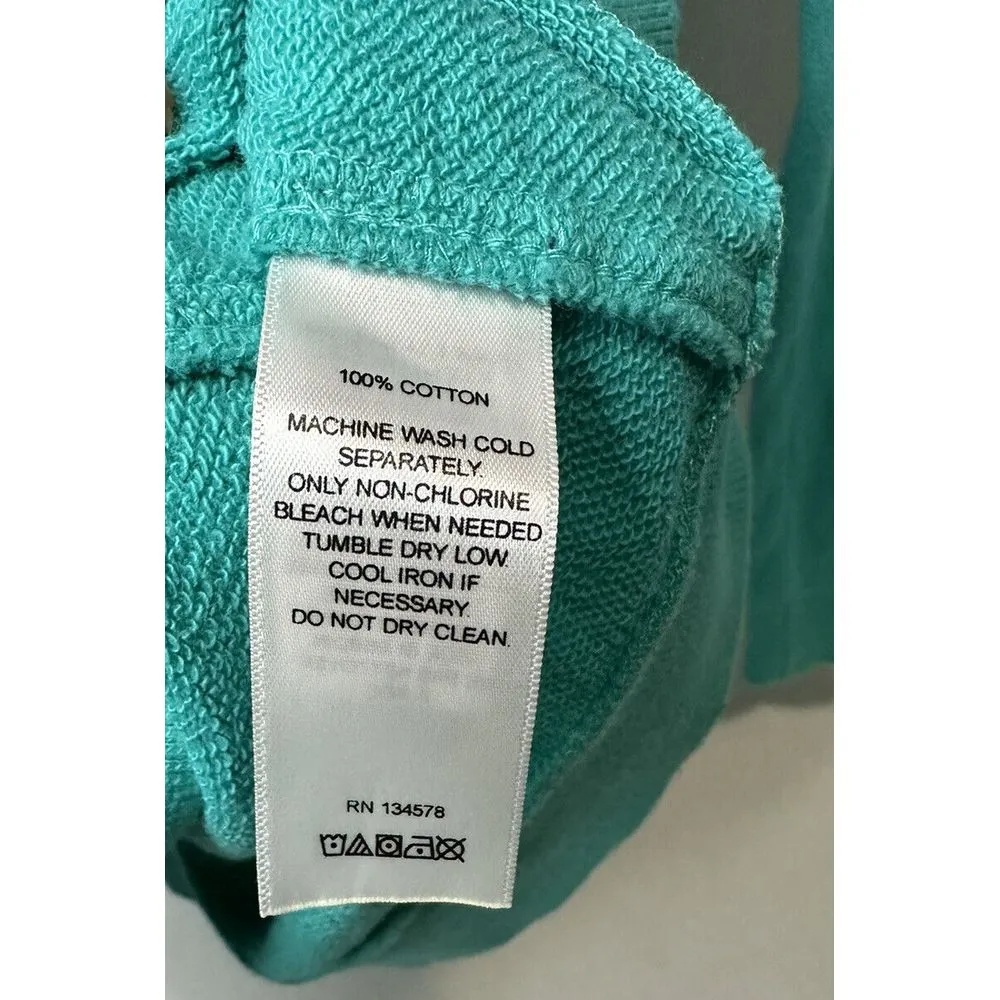 Vineyard‎ Vines Turquoise / White Pullover Sweatshirt 1/4 Zip Size XS - Image 8