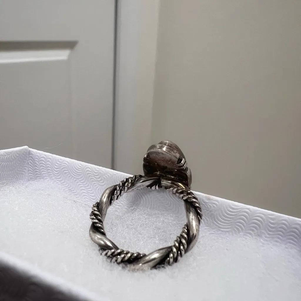 Turquoise gemstone ring Blue - Image 5