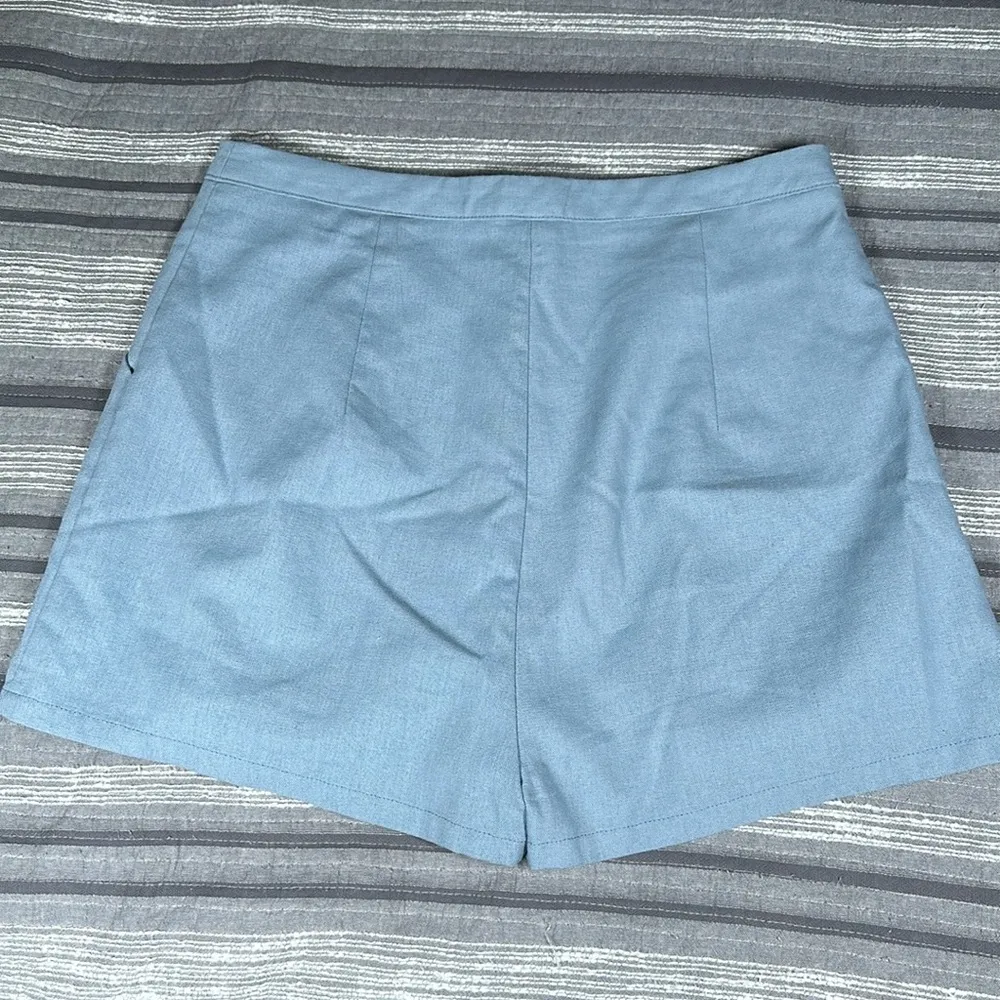 Women's Windsor Blue Casual Pocket High Rise Loose Fit Shorts Size Med EUC #6408 - Image 5