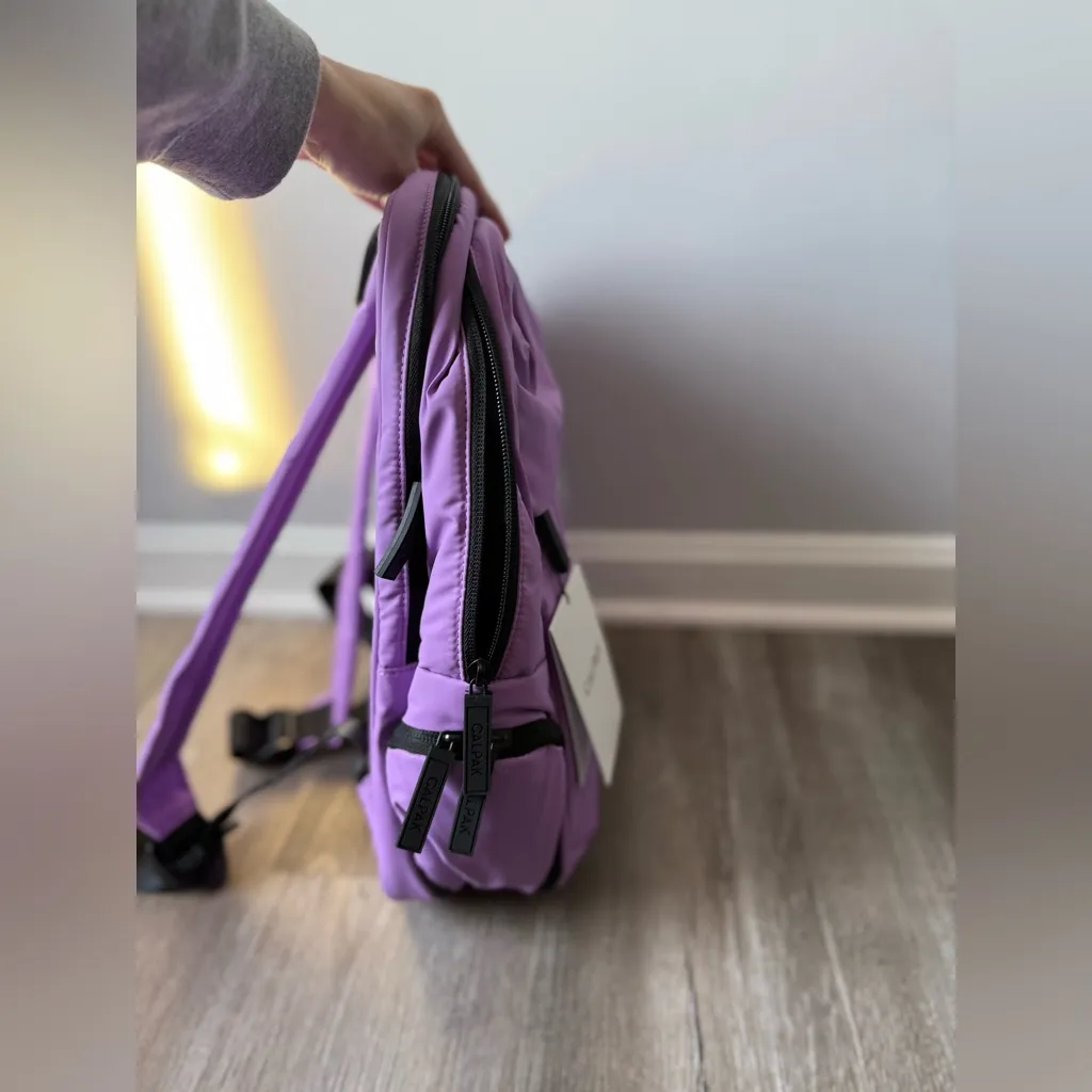 Calpak Backpack Luka 15 in Laptop Backpack Puffer Lilac Lavender Purple Bookbag - Image 10