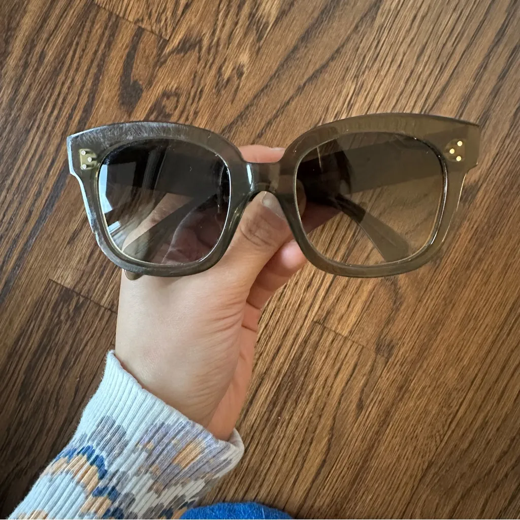 Celine 3 Dots CL4002UN Bold Sunglasses - Olive - Image 7