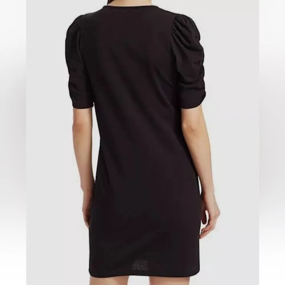 FRAME Puff Sleeve Mini Black Dress Size XXS - Image 3