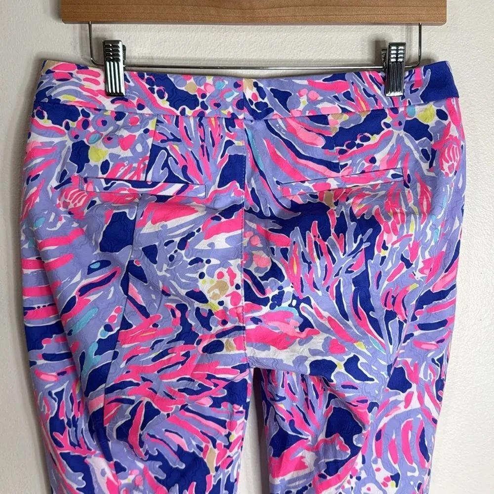 Lilly Pulitzer simply chic Kelly skinny ankle pants size 4 colorful cotton - Image 11