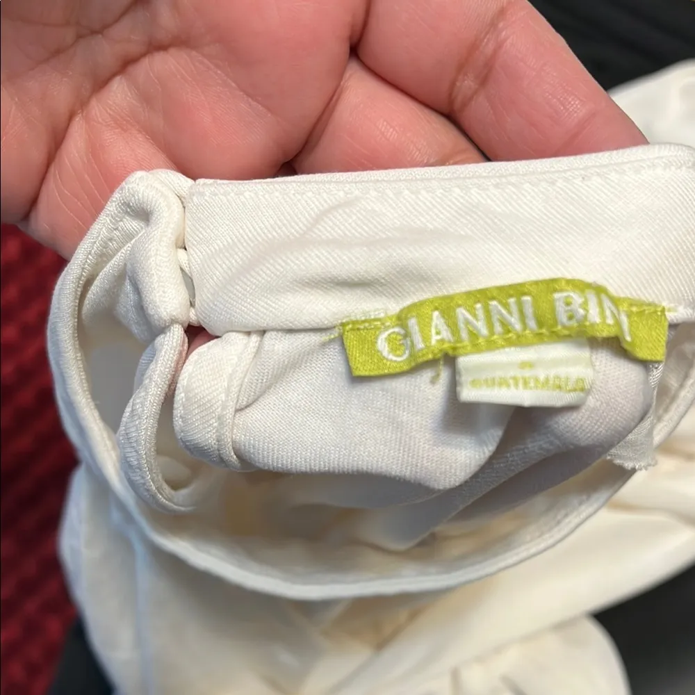 Gianni Bini White Wrap Blouse Long Sleeve - Image 4