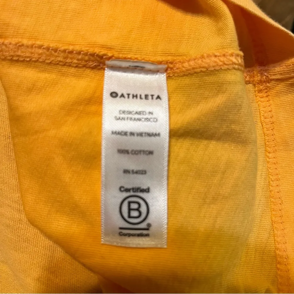 NEW Athleta Orange Daily Crop Tee - Image 5