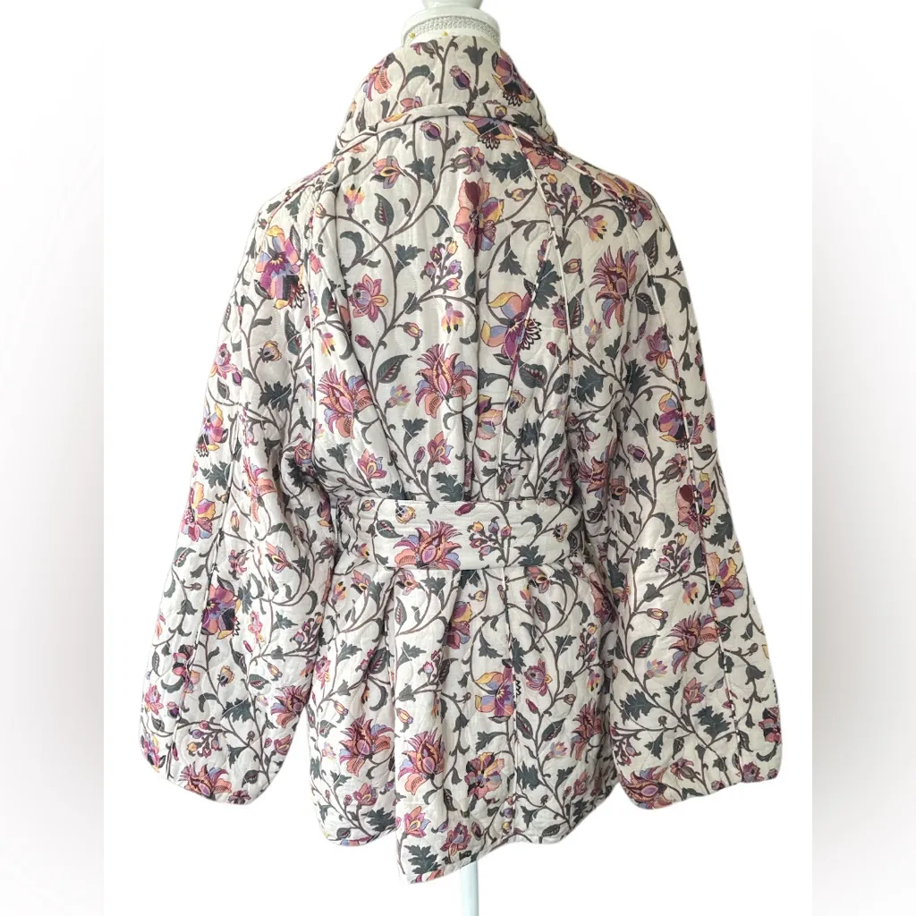 Tularosa Multicolor Floral Quilted Cape Jacket - Image 3