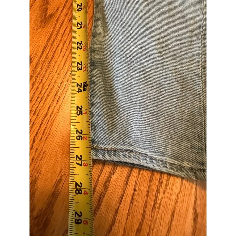 Levis Wedgie Fit Womens High-Rise Straight Leg Jeans Size 32 Light Blue Denim - Image 10