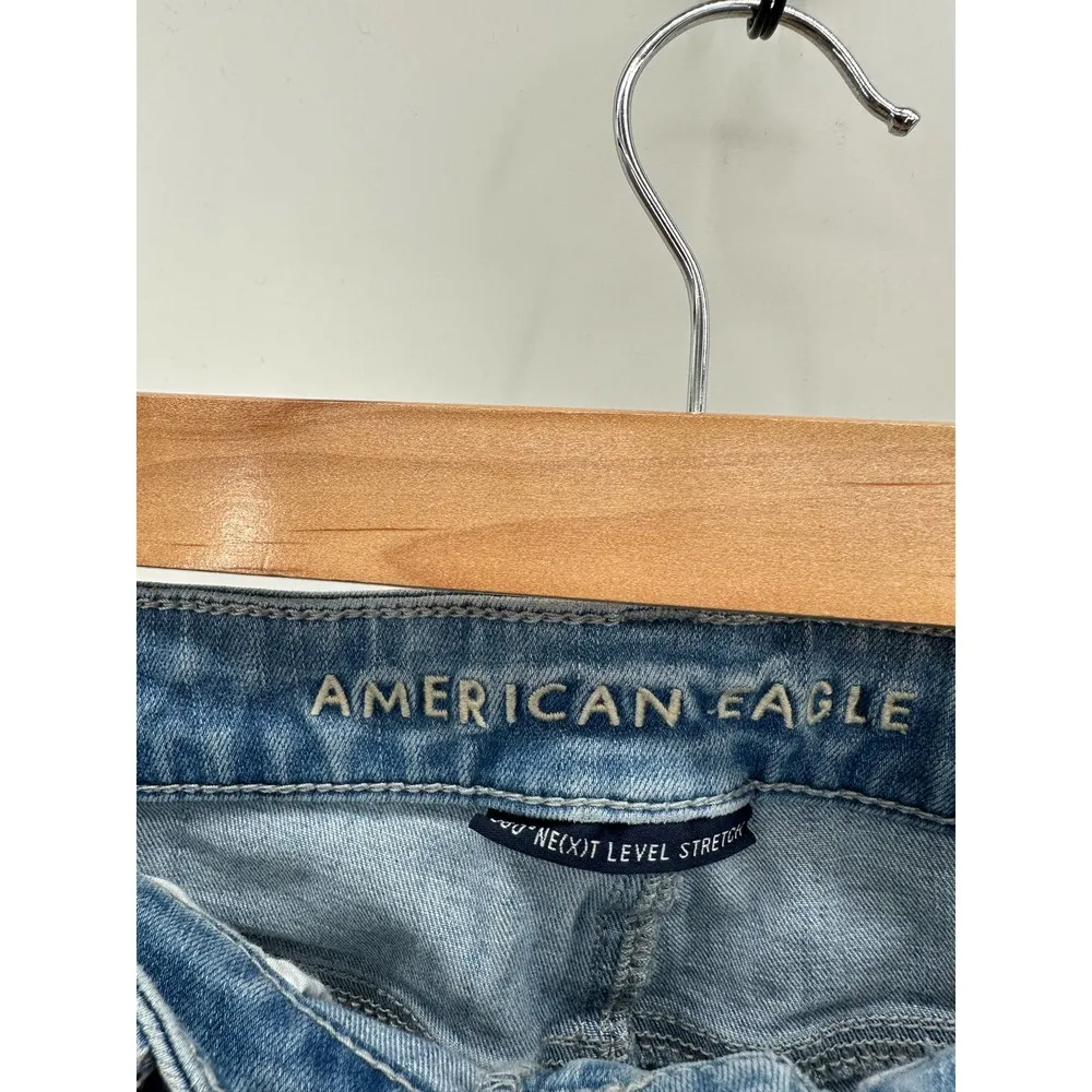 American Eagle Womens Light Wash Super Hi-Rise Jegging Denim Jeans Size 4 - Image 5