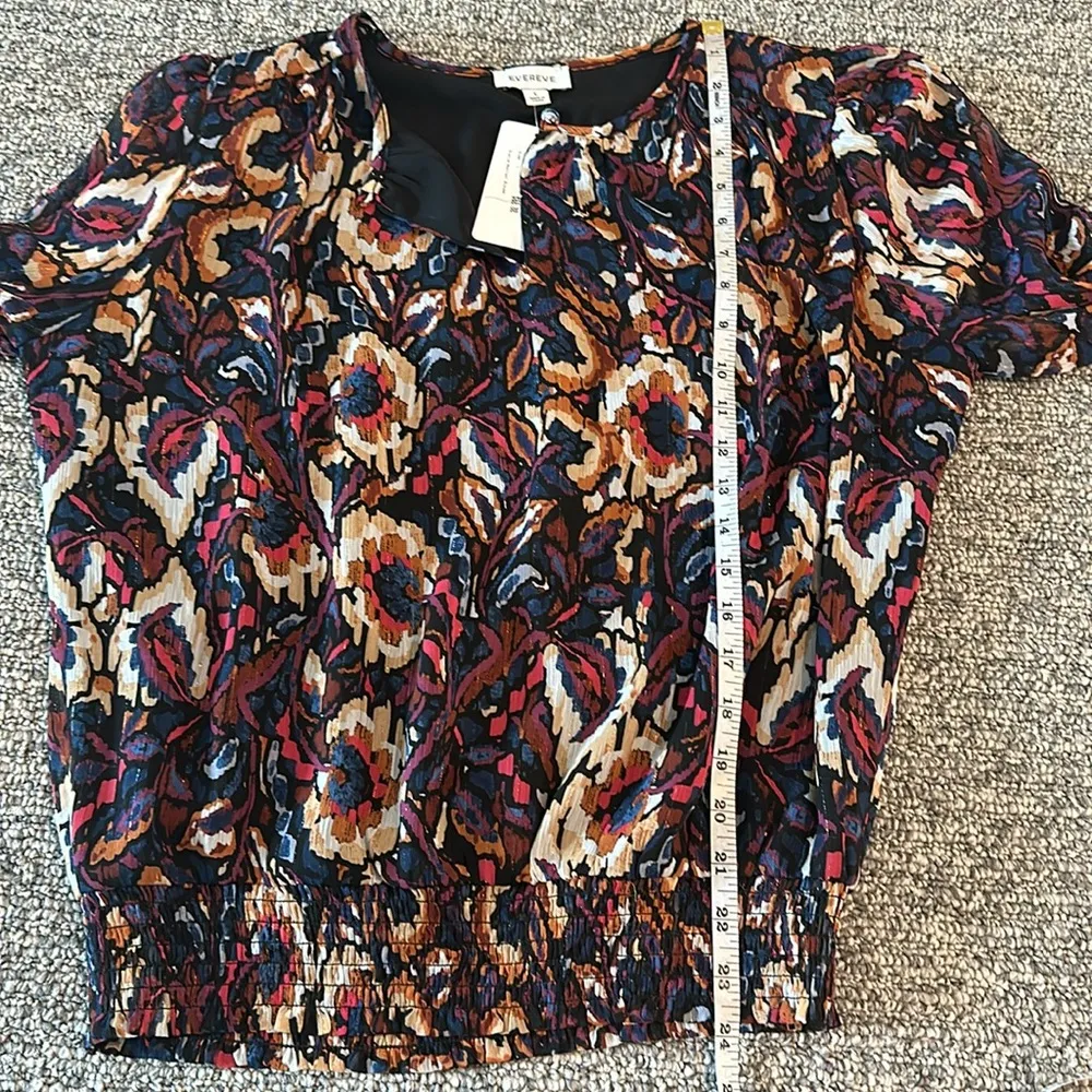 NWT Evereve Stella Abstract Blouse Sz L - Image 14