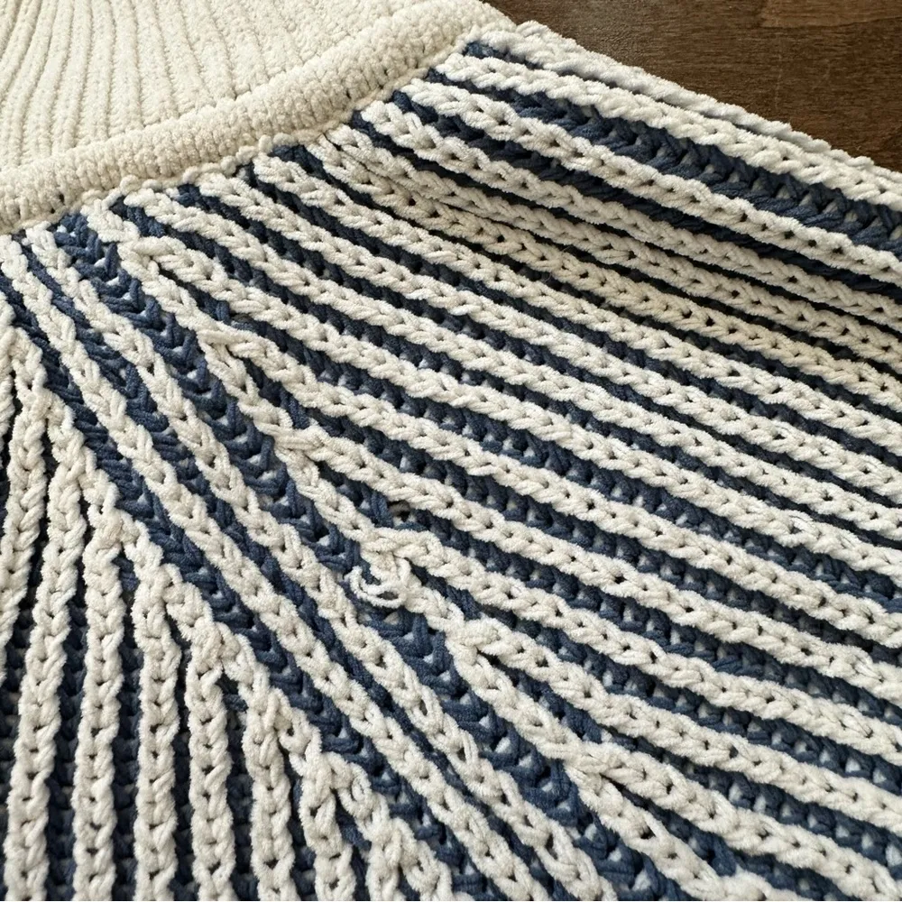 Aerie Sugar Rush Chenille V-Neck Collared Sweater - Image 10