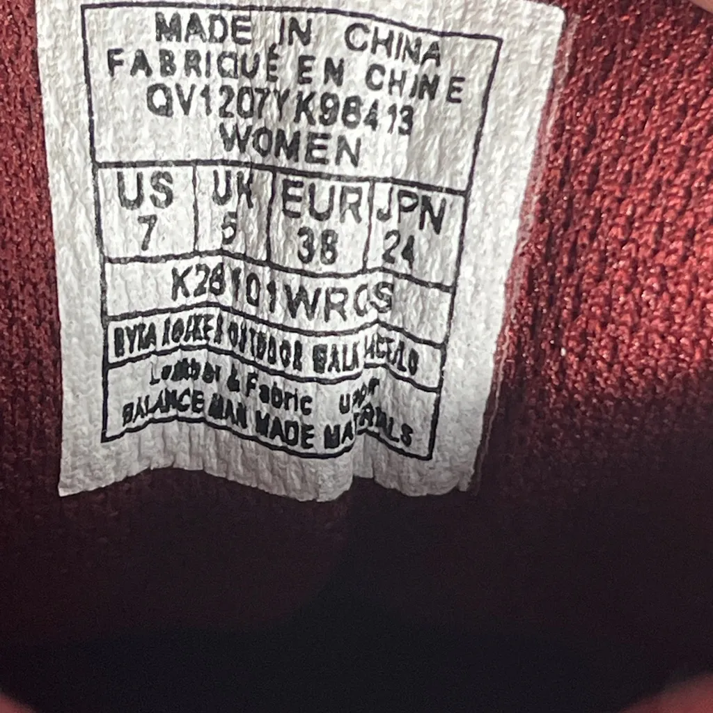 Ryka Women’s Walking Sneakers Burgundy Pink Athletic Shoes Size 7 With Box - Image 5