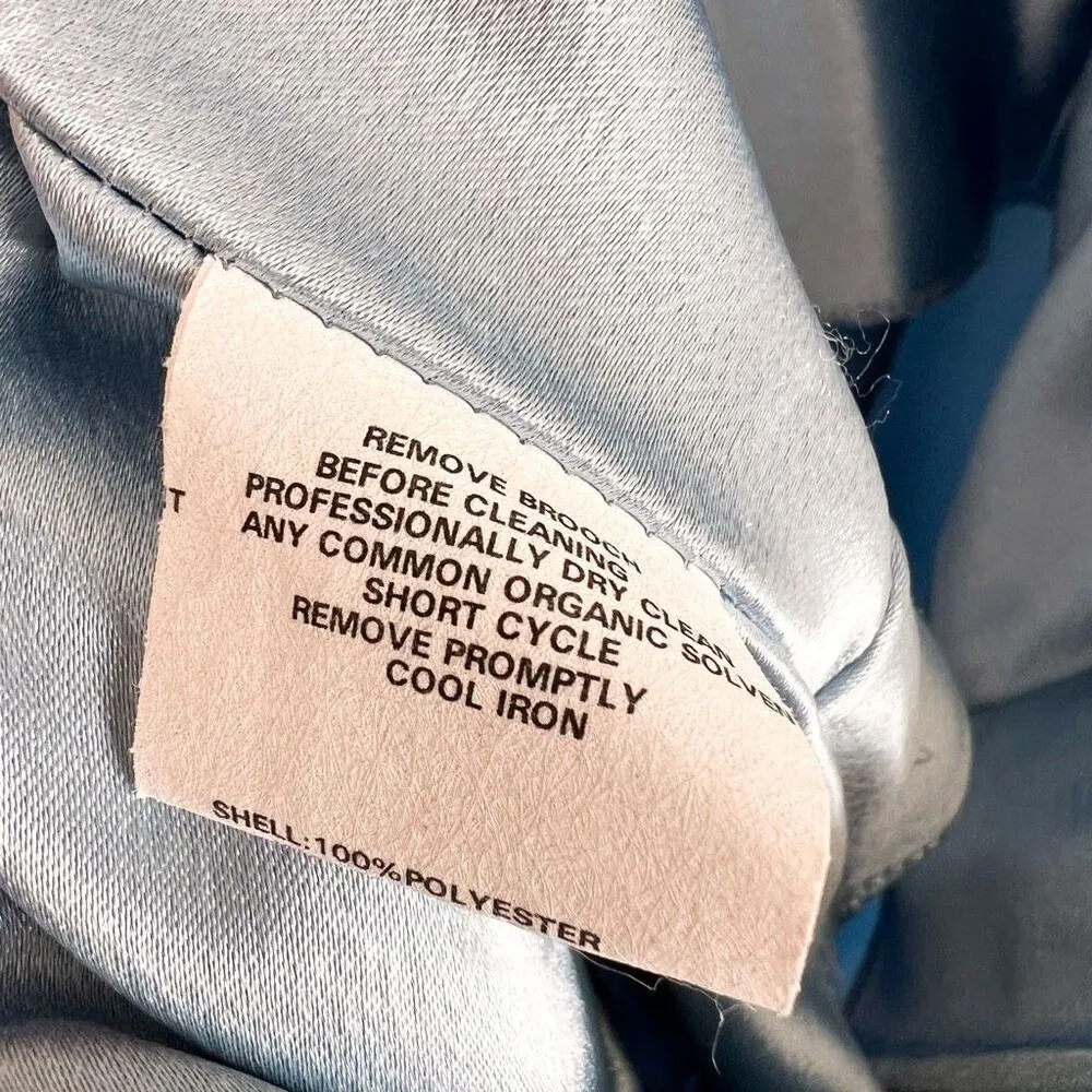 Vintage Jessica McClintock x Gunne Sax Satin Gown Size 5/6 - Image 8