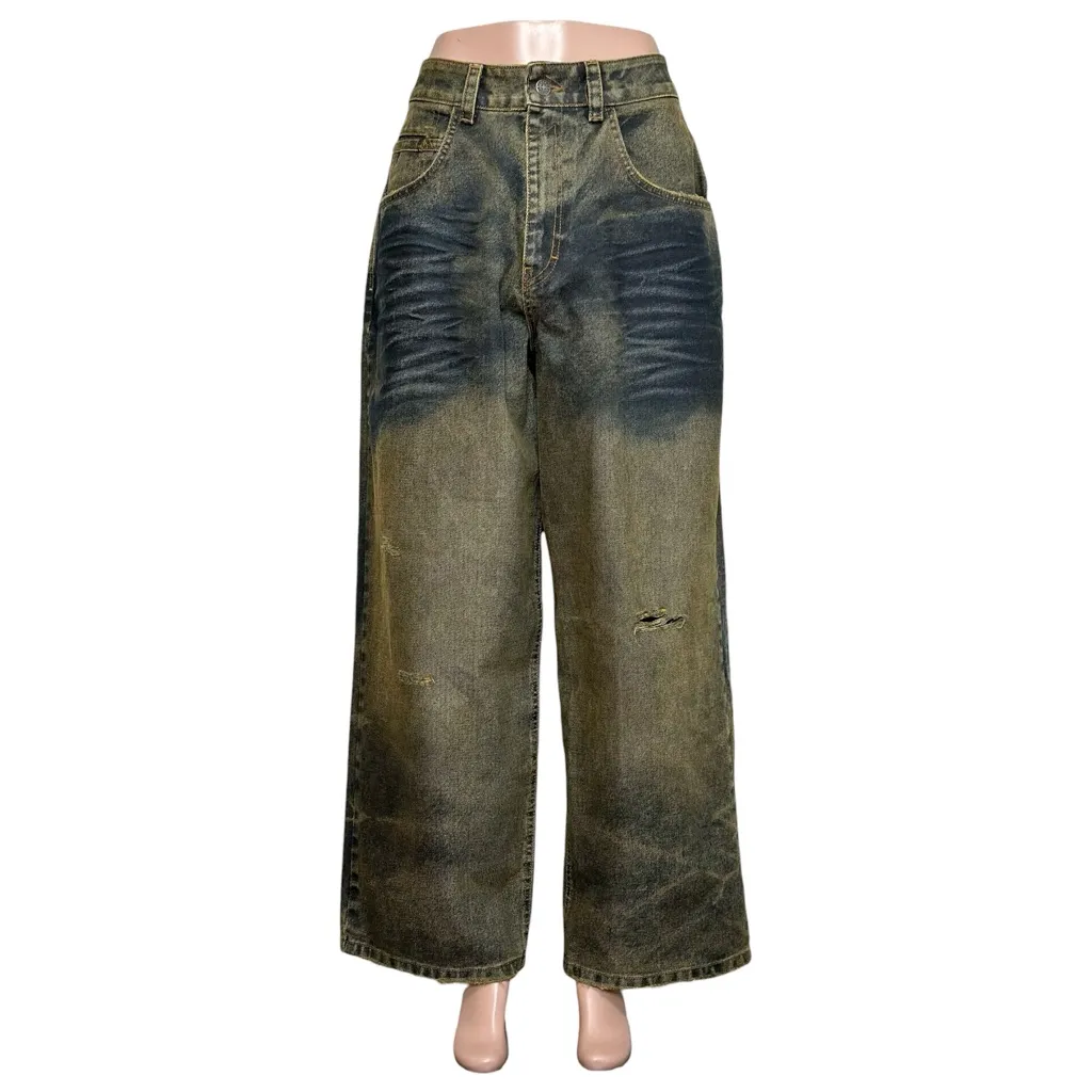 JADED LONDON Cinch XL Colossus Super Baggy Jeans, Rusted, W30 - Image 8