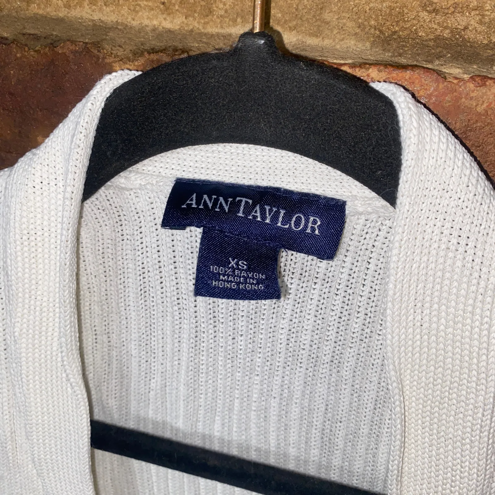 Ann Taylor Vintage Thick Heavyweight Knit Cardigan Sweater Women's Size XS - Image 4