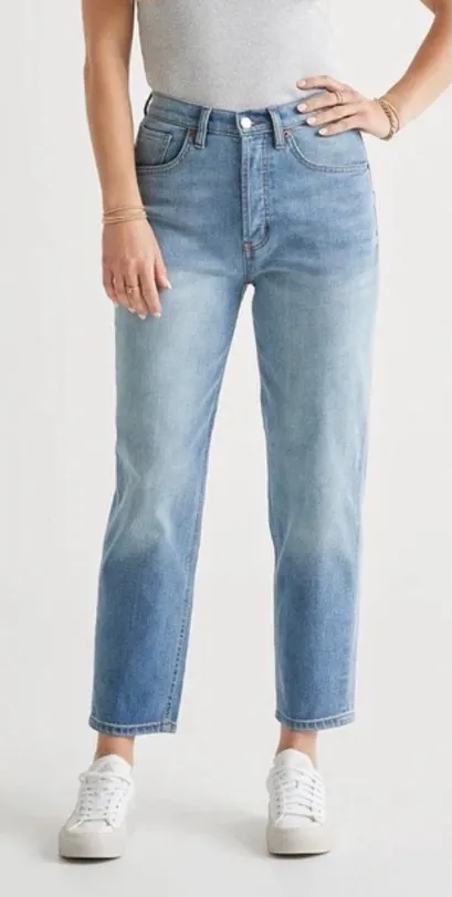 Du/er High Rise Arc Button Fly Tapered Performance Jeans Style WFMR5318 Size 26 - Image 1