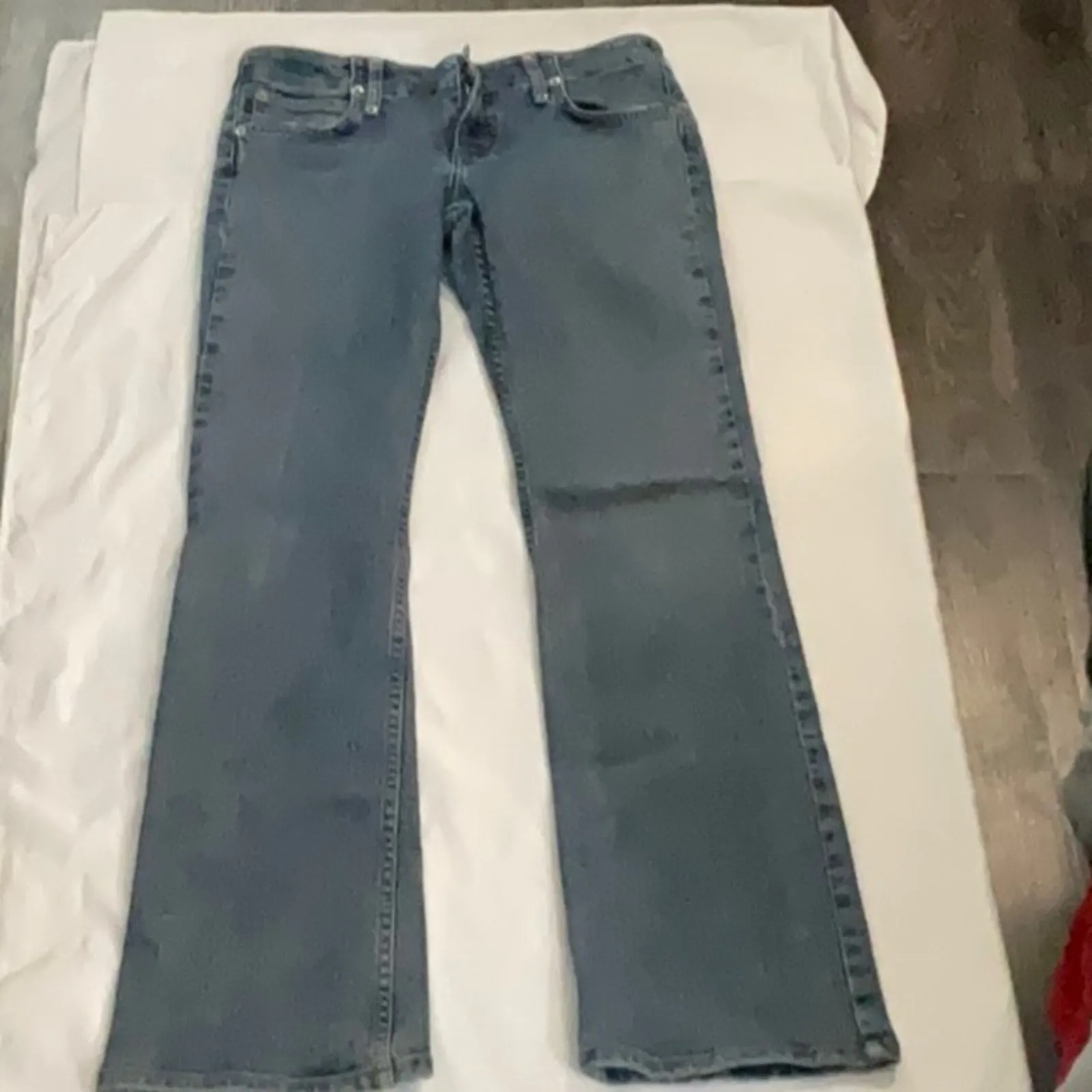 Juicy Couture Blue Y2K Flare Denim Bootcut Jeans 29 Casual Classic Preppy Indie - Image 3