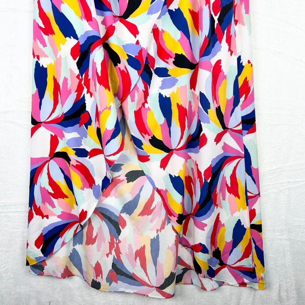 Sasha Maxi Dress Size 4 One Shoulder Abstract Artsy - Image 7