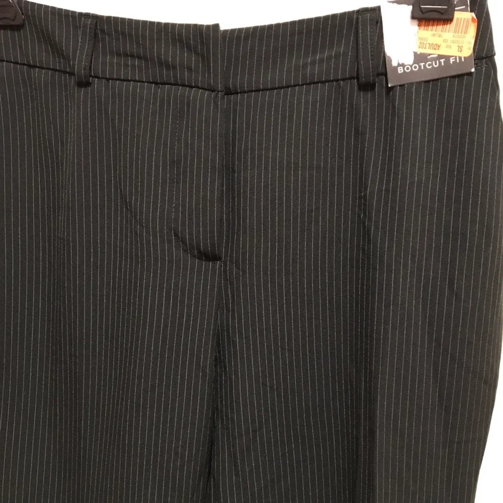 pin stripped NWT 4S Boot Cut Black pants - Image 9