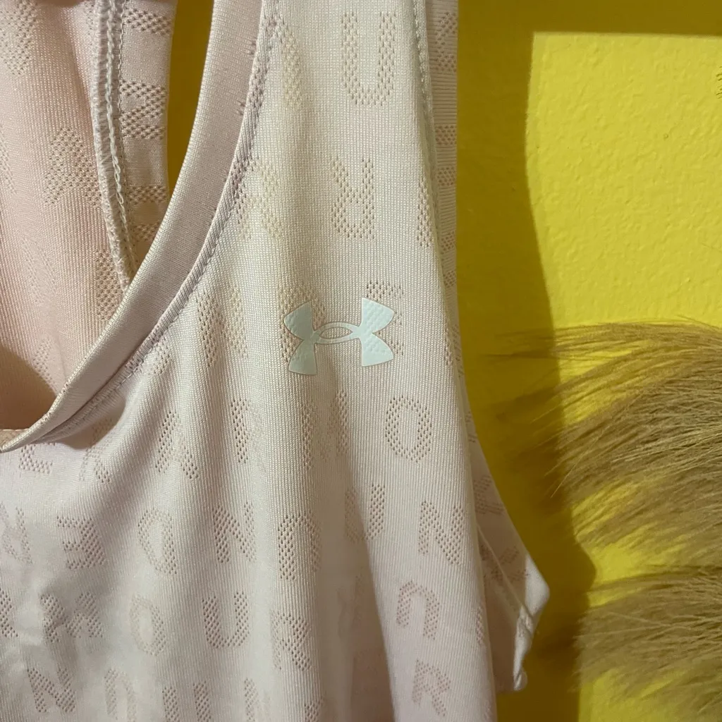 Under Armour Women's Light Pink Tank Top - Image 3