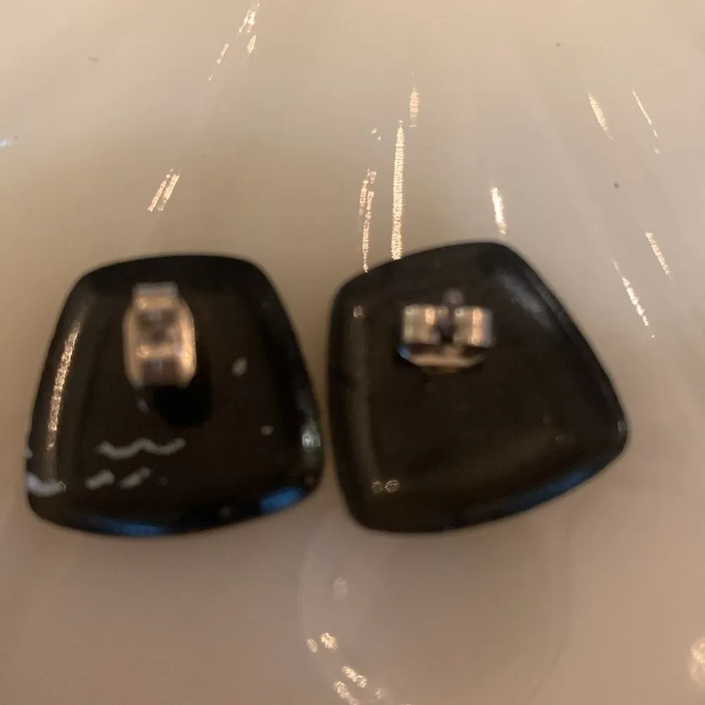 Vintage Sailboat Earrings Black - Image 2