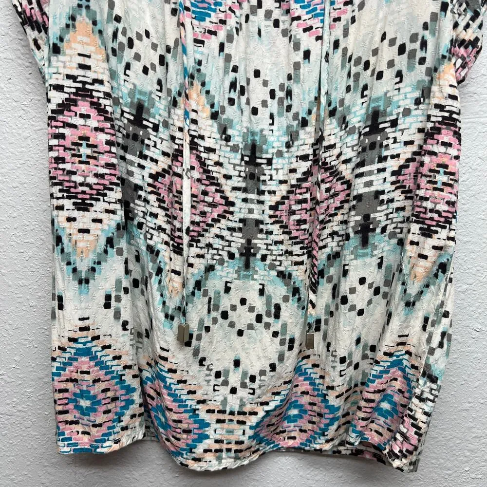 Lovestitch Bohemian Western Tribal Festival Lightweight Indie Womens Top Medium - Image 4