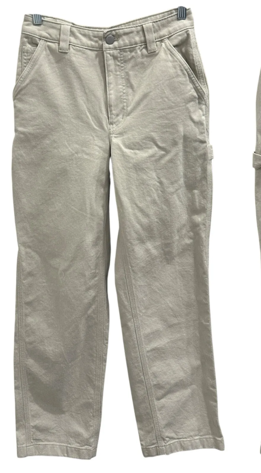 Aritzia TNA Greenwich Twill Utility Pant Mullein Beige Carpenter Gorpcore Size 2 - Image 1
