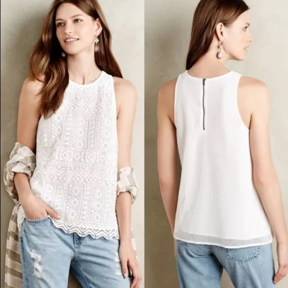 Anthropologie Sunday in Brooklyn Vivi Lace Tank - Image 2