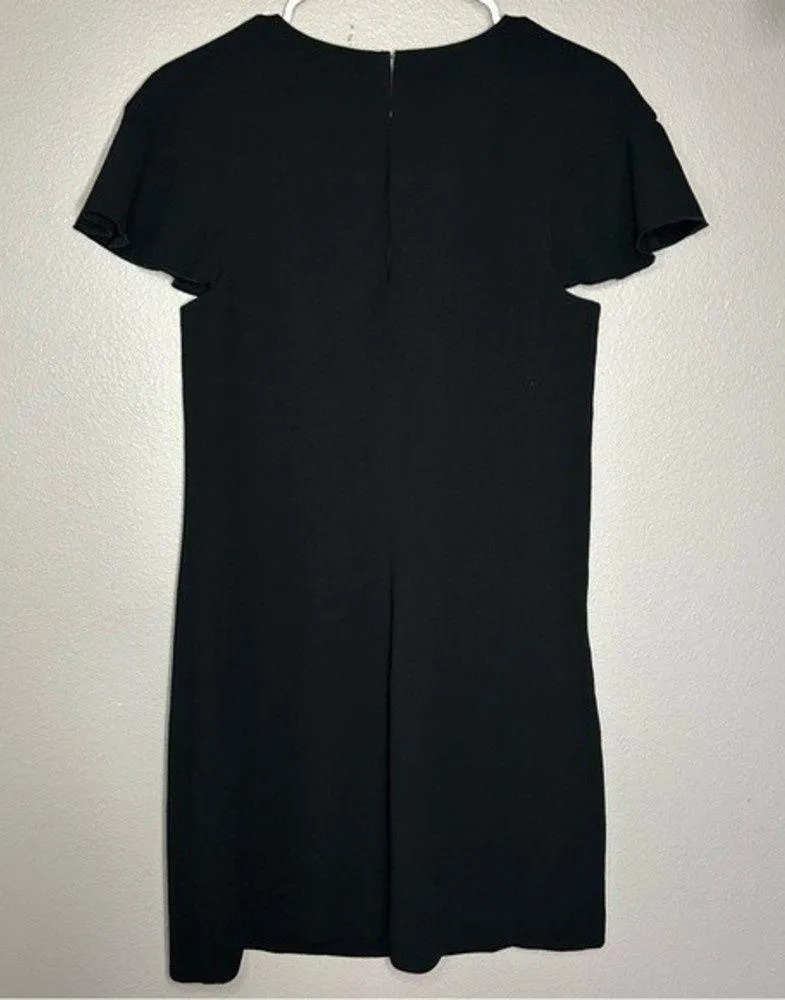 TRINA TURK Splash black ruffle mini shift dress women's size small 4 - Image 6
