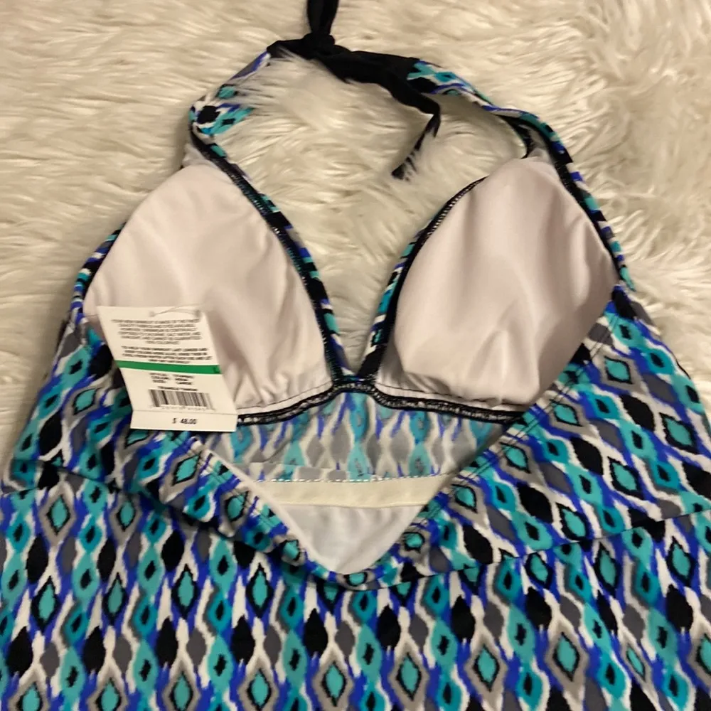 24th & Ocean Black and Blue Swim Set Top and Bottom Shorts size L brand new Size L - Image 8